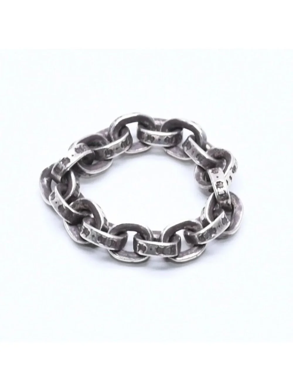 Chrome Hearts Paper Chain Ring 925 Sterling Silver
